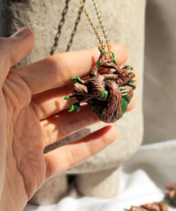 Artistic Handmade Necklace , The Nature Heart Love
