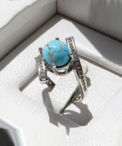 Silver Turquoise Ring, Maria Design